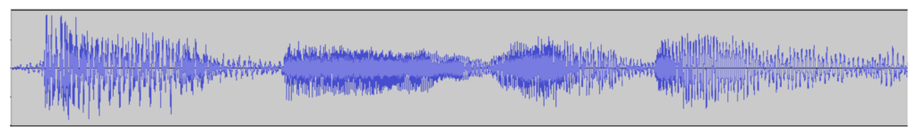 Oscilliogram of the first second of Jimi Hendrix's 'Bold As Love'