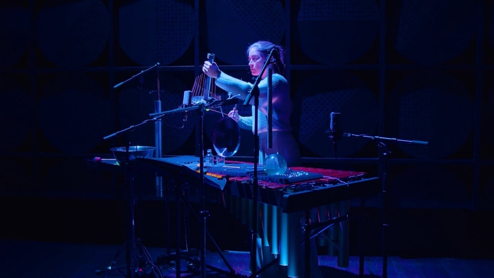 Dark Oceanography (2025) for percussion trio and live spatial amplification.